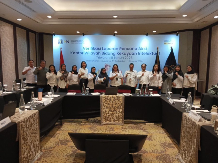 Kemenkum Riau Sabet Nilai 100 dalam Evaluasi Program Kekayaan Intelektual