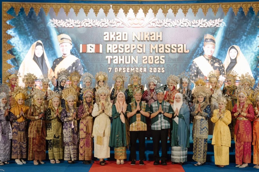 Gelar Nikah Massal Gratis 71 Pasangan Pengantin, Pemko Pekanbaru Pecahkan Rekor Muri