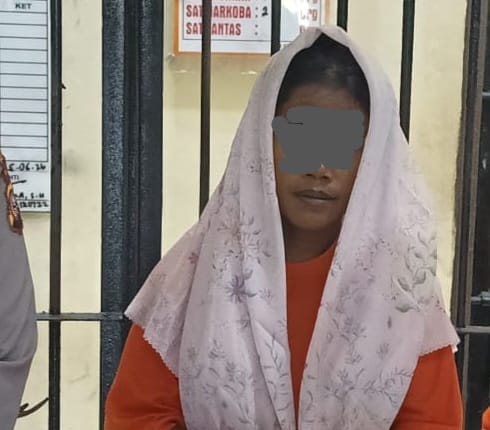 Polres Pelalawan Tangkap Ibu yang Diduga Eksploitasi Tiga Anak di Simpang Kualo