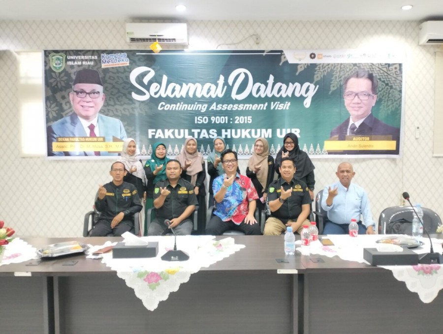Fakultas Hukum UIR Berhasil Pertahankan Sertifikasi ISO 9001 : 2015
