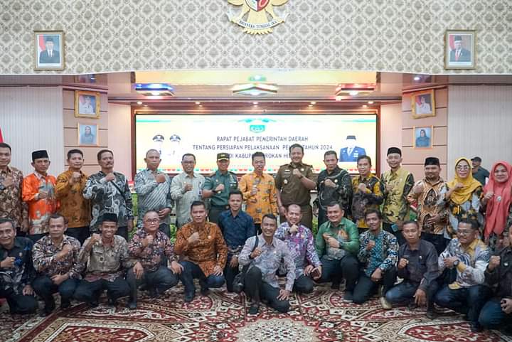 Rapat Persiapan Pemilu 2024, Bupati Rohil Ingatkan ASN Jaga Netralitas