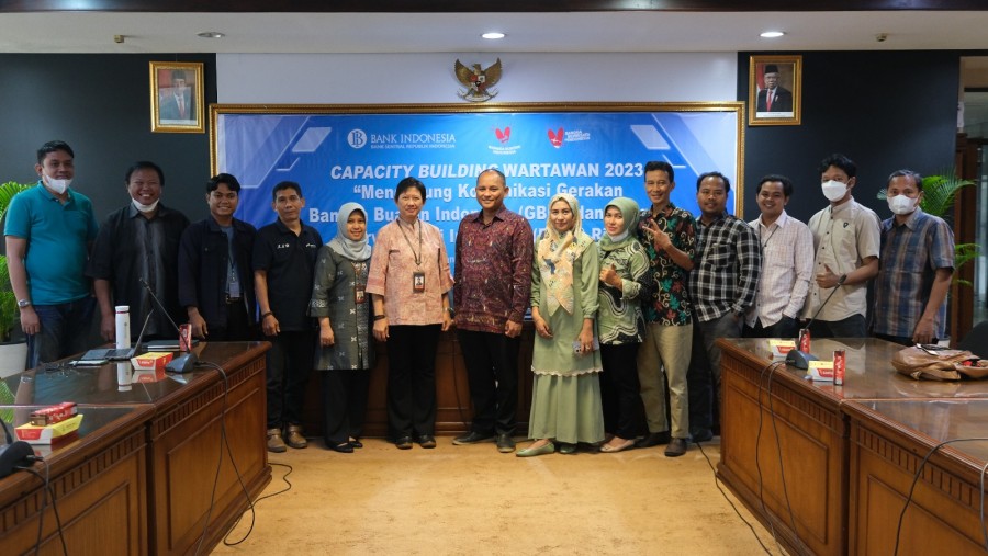 Capacity Building Wartawan 2023, BI Riau Kampanyekan GBBI dan BBWI