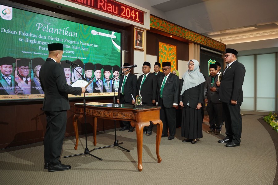 UIR Lantik Dekan dan Direktur Pascasarjana Periode 2025–2029, Sinergi Menuju Visi 2041