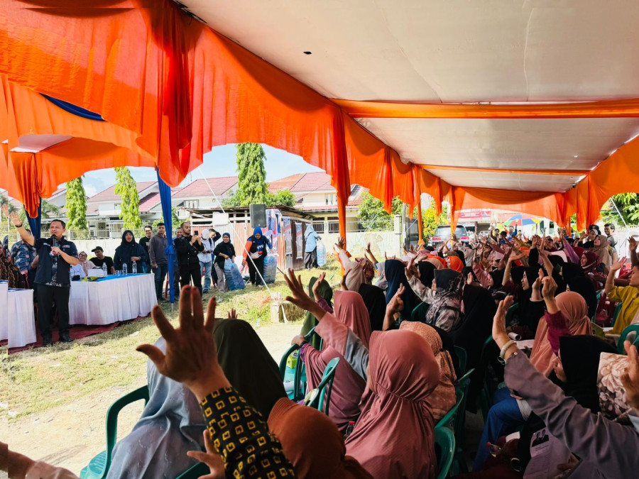 Kampanye AMAn di Tangkerang Tengah, Warga Keluhkan Banjir dan Minimnya Sekolah