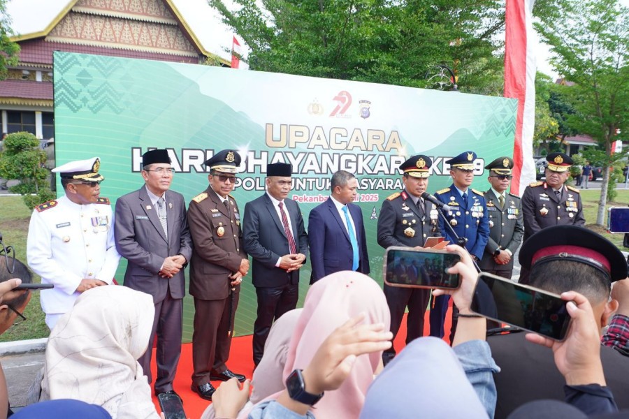HUT Bhayangkara ke-79, Gubri ajak Polisi Bangun Riau