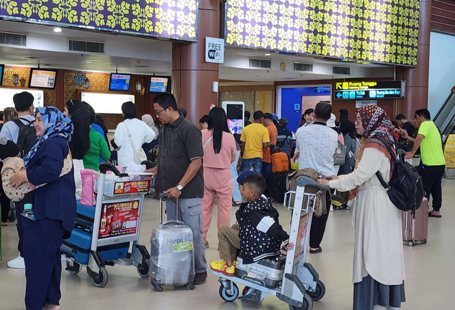 Puncak Arus Balik,  Bandara SSK II Pekanbaru Catat 14 Ribu Penumpang