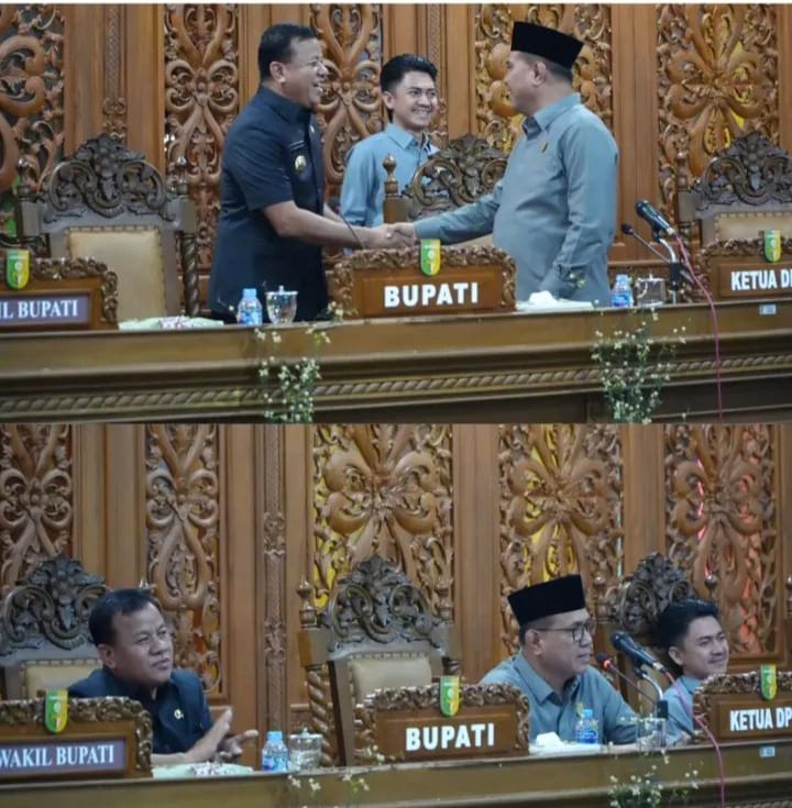 Bupati Hadiri Paripurna Penyampaian Pendapat Akhir DPRD soal Pertanggungjawaban APBD 2024