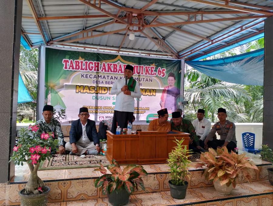 Tabligh Akbar MUI ke-65 di Kerumutan, Bupati Zukri Paparkan Program Prioritas