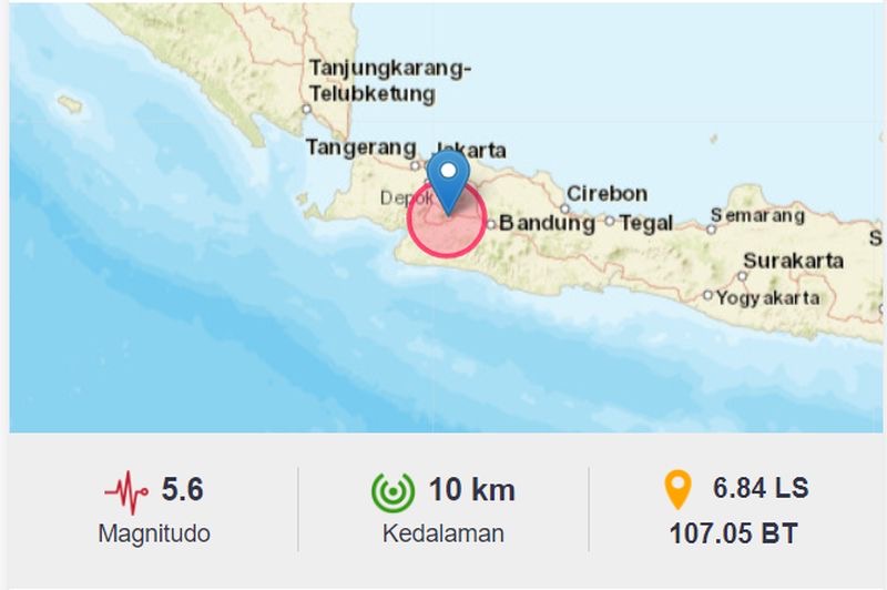 Gempa Guncang Jakarta, BMKG: Tak Ada Potensi Tsunami