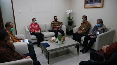 Sambangi Dirjen SDA, Gubri Ingin Gesa Pembangunan Infrastuktur