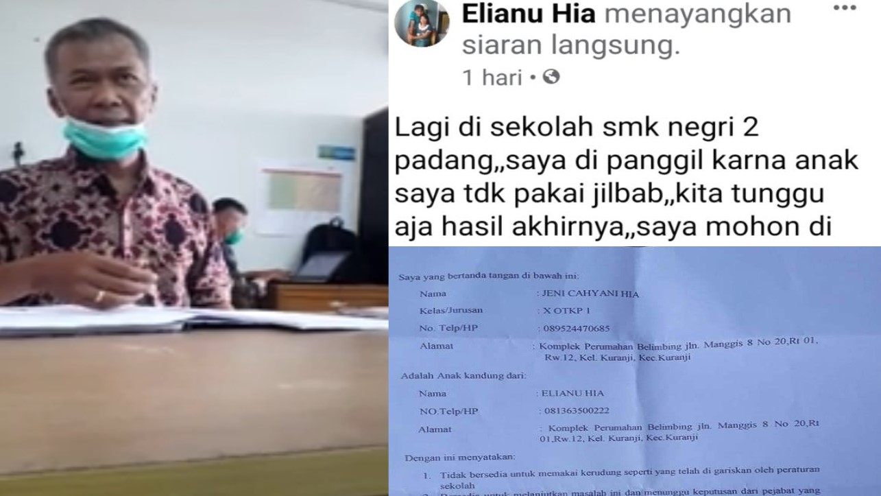 Kepsek Minta Maaf, Siswi Non Muslim di Padang Diperbolehkan Tak Pakai Jilbab 