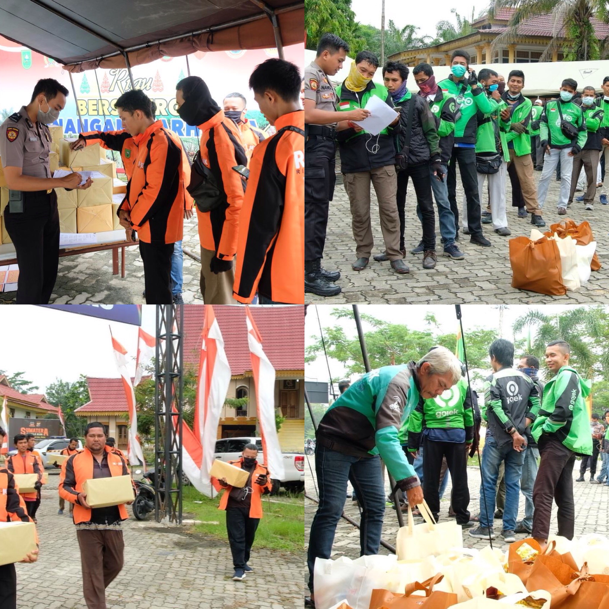 Polda Riau Berikan Bantuan Untuk Masyarakat Terdampak Wabah Covid-19