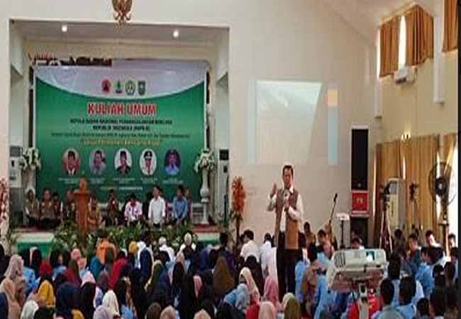 Dihadiri Gubri dan BRG, Kepala BNPB Beri Kuliah Umum di Unri