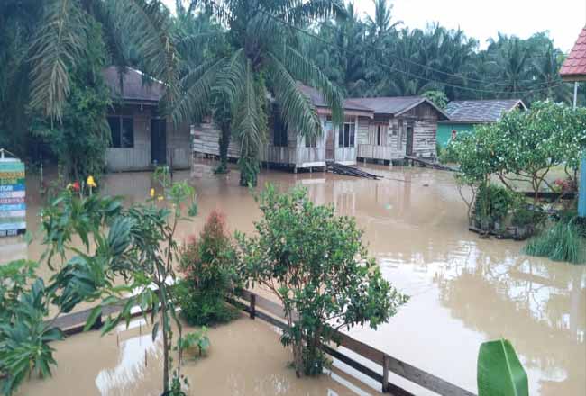 Sudah Surut di Pangean, Kini Banjir Ancam Kecamatan Inuman Kuansing