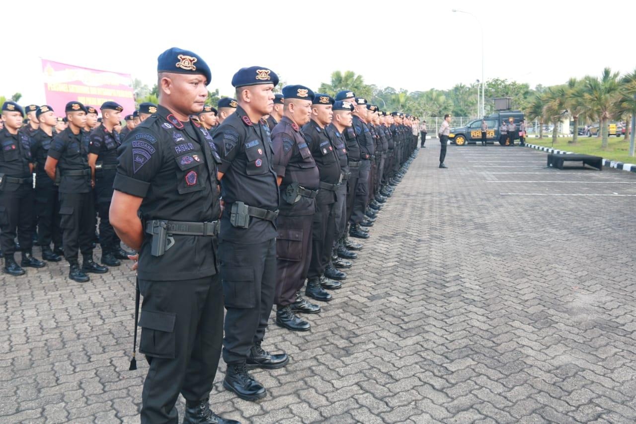 Pengamanan Untuk WNI dari Wuhan, Ratusan Brimob Polda Kepri di Kirim ke Natuna