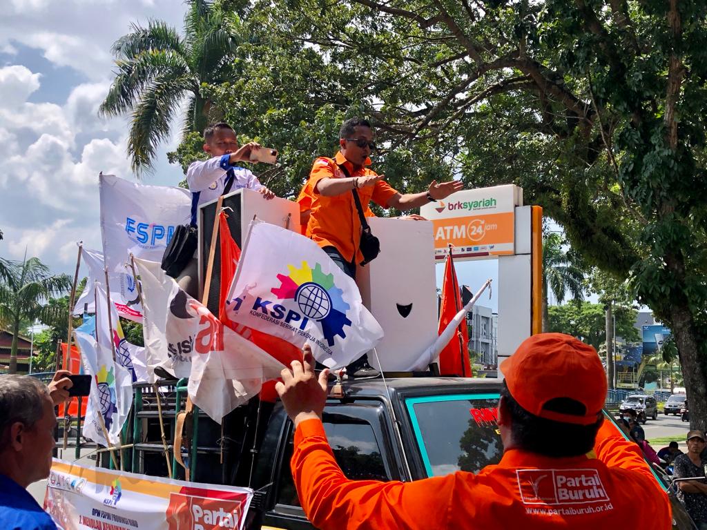 FSP Gelar Aksi, Minta DPRD Bersama-sama Tolak Kenaikan Harga BBM