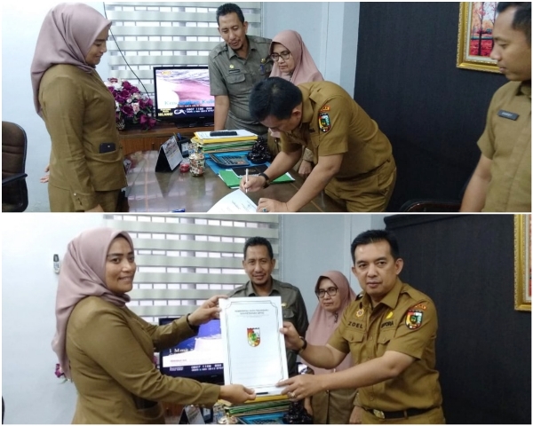 Saksikan Sertijab 4 Kabag, Plt Sekretaris DPRD Pekanbaru Singgung Soal Tupoksi