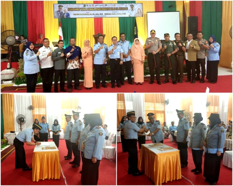 Suasana Haru Warnai Acara Sertijab dan Pisah Sambut Kalapas Kelas II A Pekanbaru