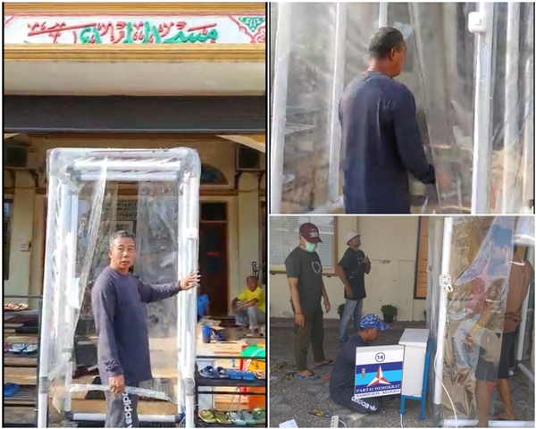 Lawan Covid-19, Sigit Yuwono Sediakan Bilik Steril Perdana di Mesjid Paripurna Al Huda Tampan