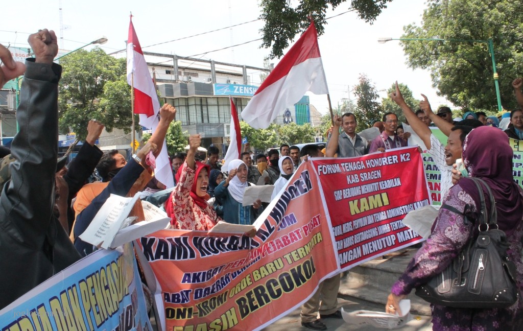Malas Dibohongi Terus Masalah Honorer K2, â€œKami Pilih Prabowo Sajaâ€