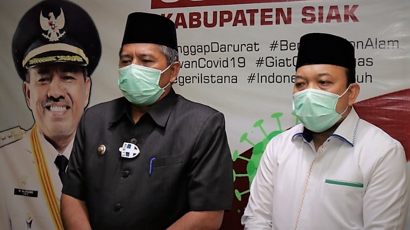 Pelantikan Bupati-Wabup Siak Hanya Dihadiri 25 Orang