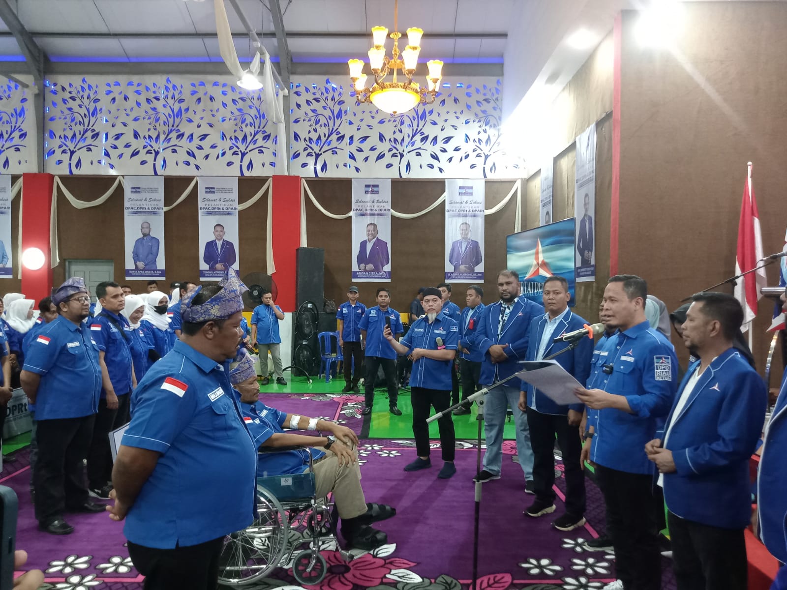 Sukseskan Pilpres dan Pilkada 2024, DPC Partai Demokrat Pekanbaru Lantik 2 DPAC, 13 DPRt dan 53 DPARt