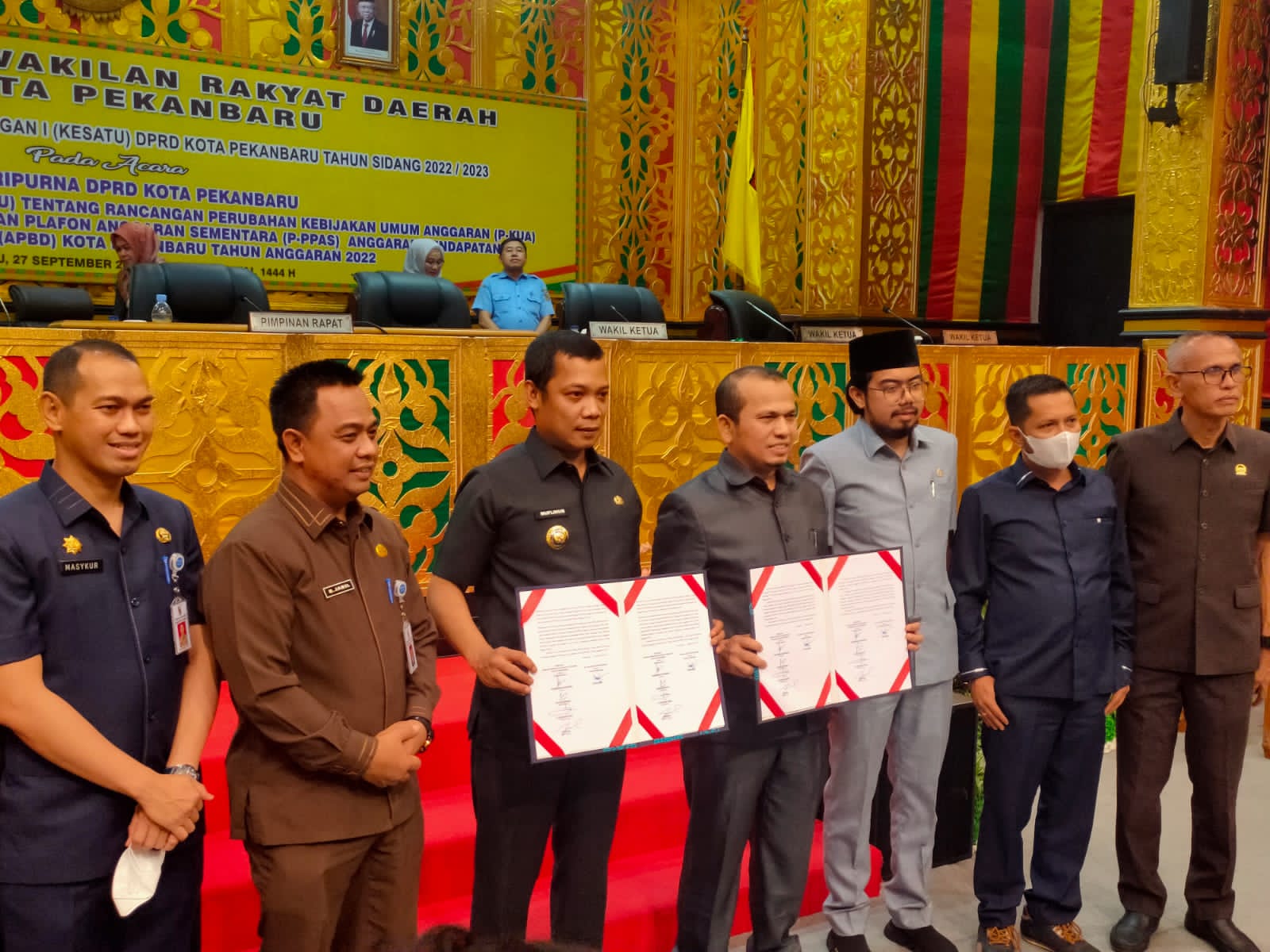 Teken MoU, APBD Perubahan Pekanbaru 2022 Disepakati Rp 2,5 T