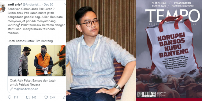 Gibran Diduga Terseret Kasus Korupsi Bansos
