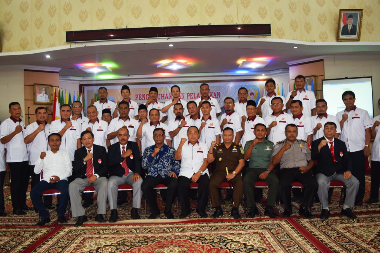 Bupati Suyatno Hadiri Pelantikan Pengurus Koni Rohil 