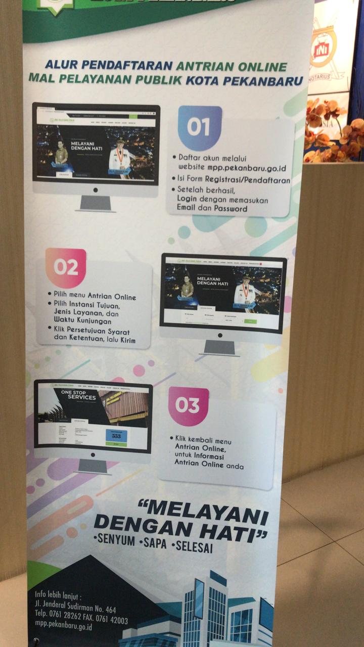 Berurusan di MPP Pekanbaru , Warga Bisa Daftar online