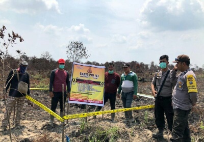 Polres Inhil Tangkap Kakek Terduga Pembakar Lahandi Desa Kerta Jaya