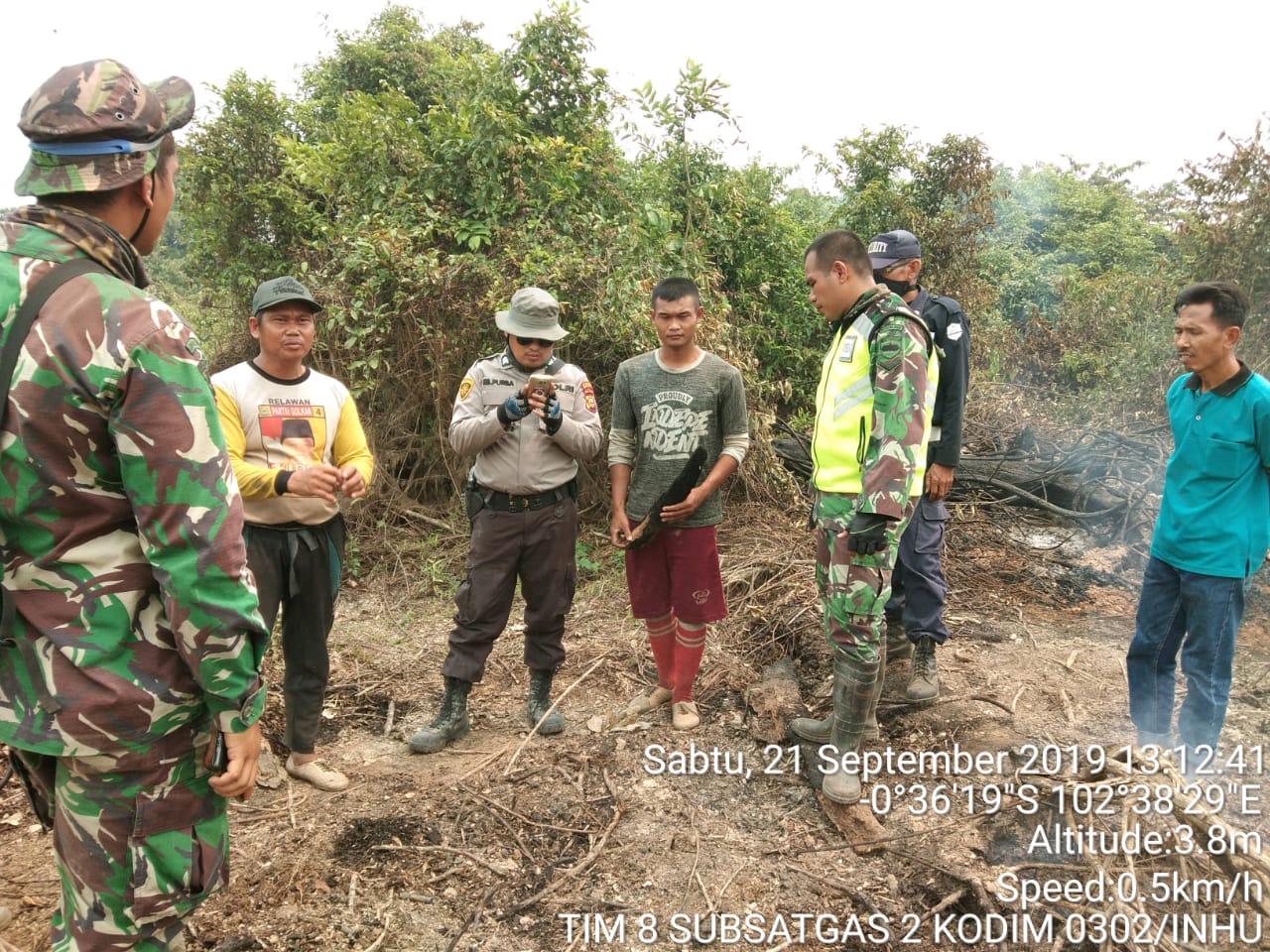 Kali Kedua Tentara di Inhu Tangkap Tangan Pelaku Karlahut, Disini Lokasinya