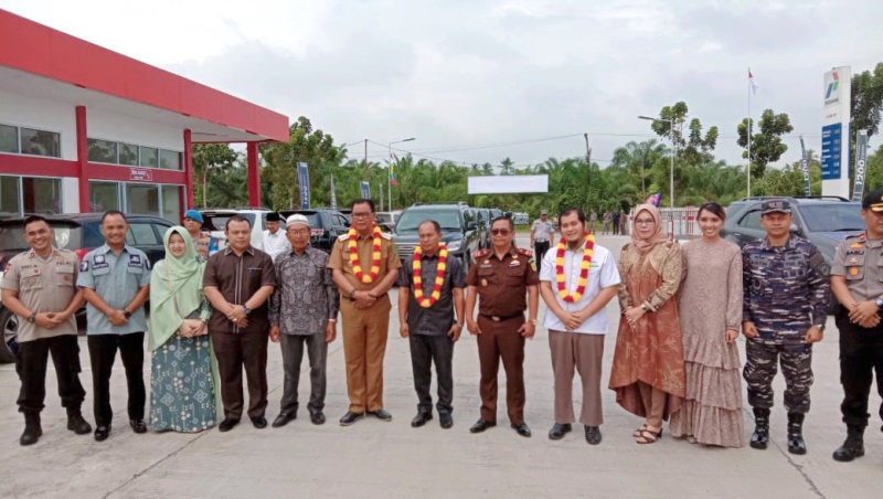 Bupati Rohil Resmikan SPBU RMJ Perkasa