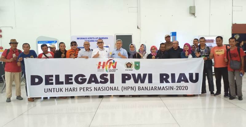 Lebih 70 Pengurus PWI se Riau Ramaikan HPN Banjarmasin