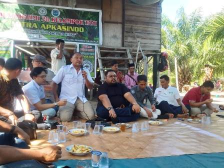 Apkasindo Kunjungi Kelompok Tani Desa Talang Mandau