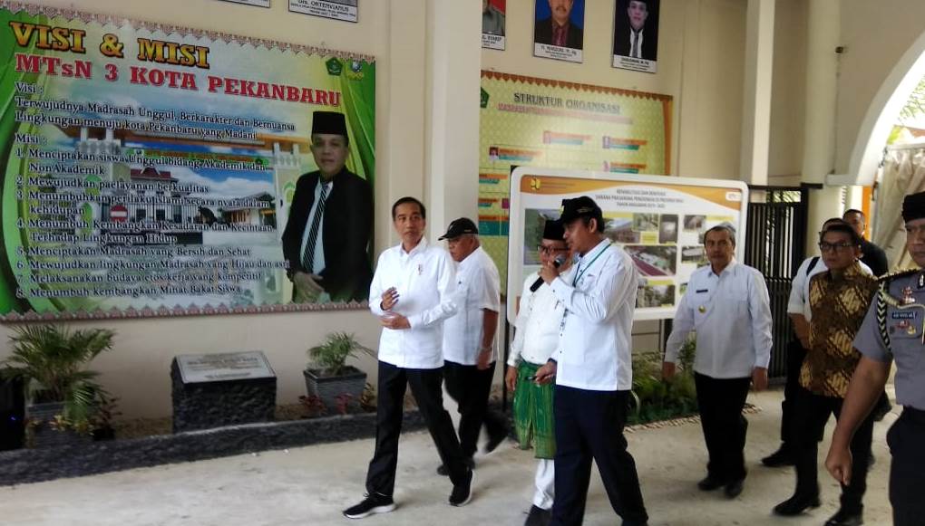 Pagi Ini, Presiden Jokowi Kunjungi MTsN 3 Pekanbaru