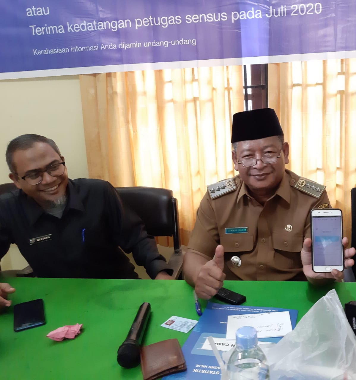 Camat Kempas Pinta masyarakat mengisi SP 2020