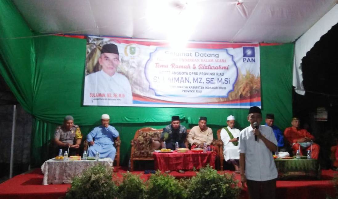 Angota DPRD Provinsi Riau Sulaiman MZ MSi serap Aspirasi Warga