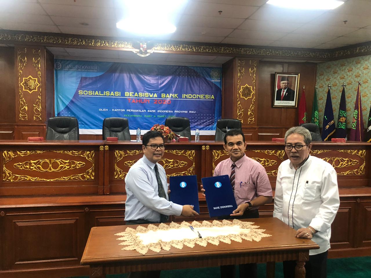 BI Riau Siap Kucurkan Beasiswa kepada 50 Mahasiswa Berprestasi UIN Suska Riau