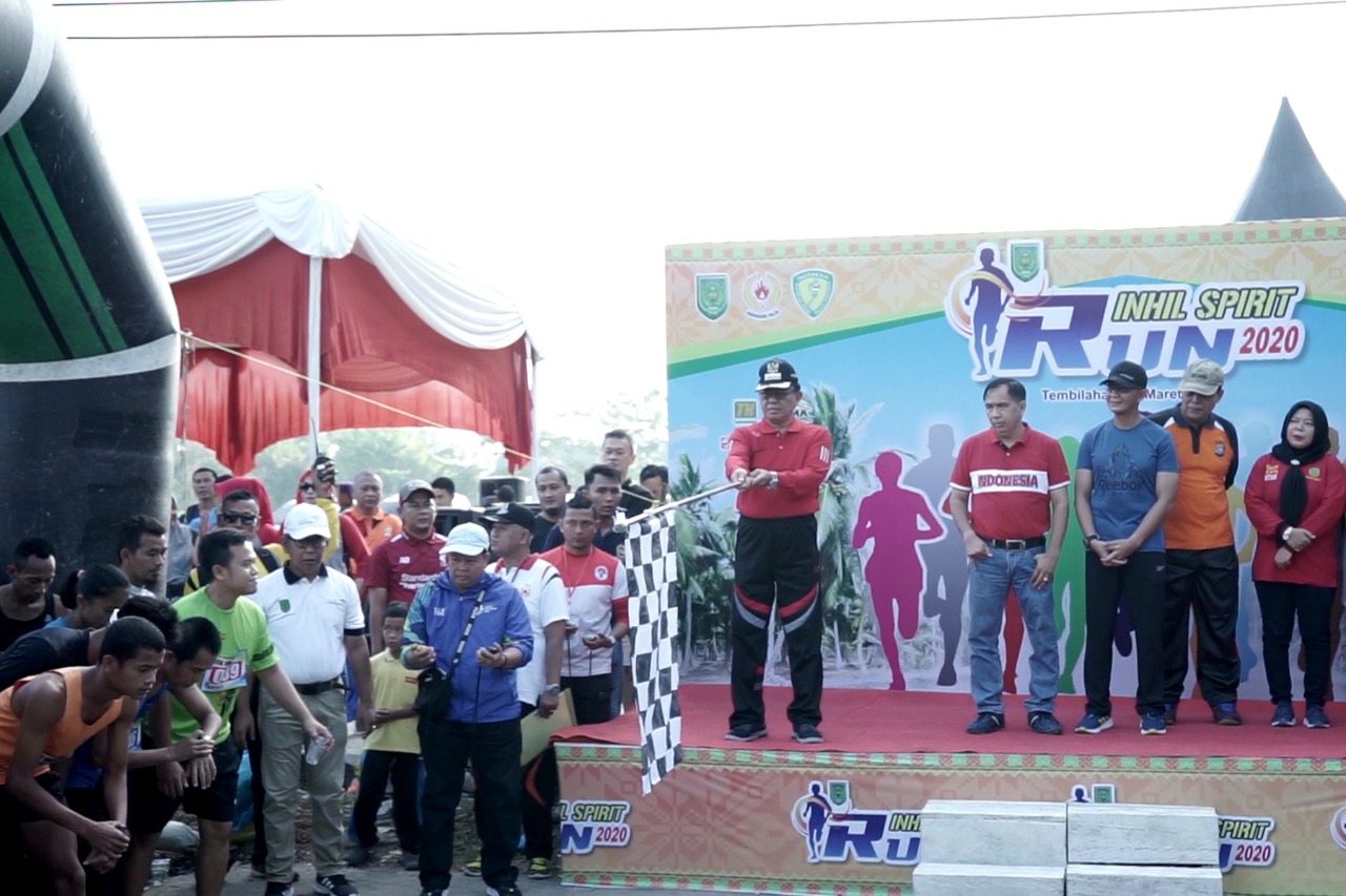 Bupati Melepas Lomba Lari Inhil Spirit Run 2020