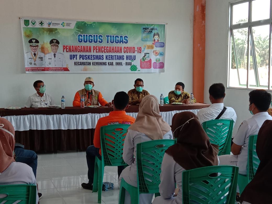 Cegah Penyebaran Covid-19, kadinkes Inhil Kunjugi Persiapan Posko di Perbatasan