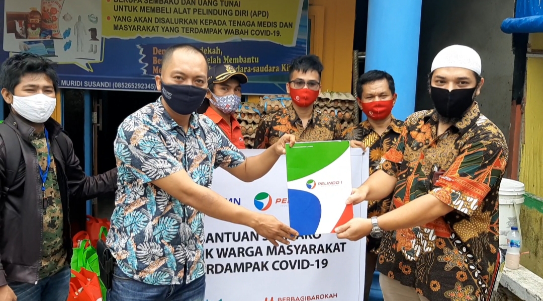 Pelindo 1 Tembilahan Salurkan 340 Paket Sembako