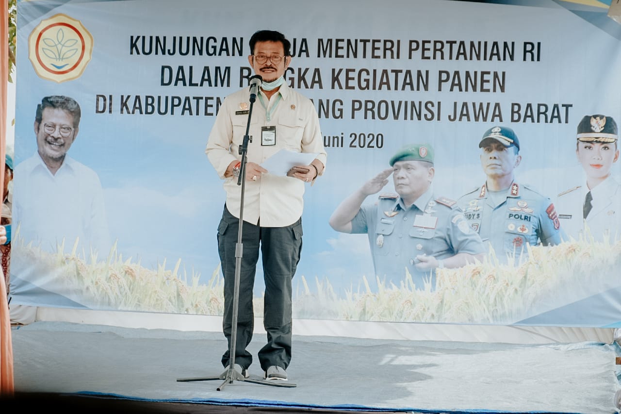 Mentan Catat Stok Beras Hingga Akhir Juni 2020 Capai 7,4 Ton