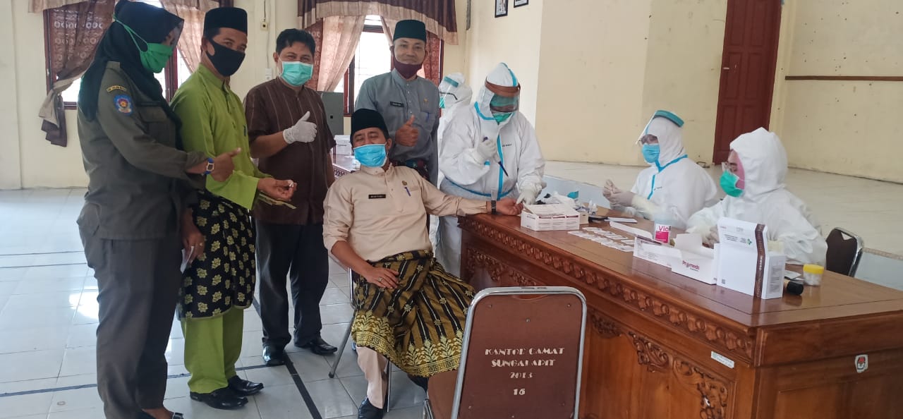 120 Warga Kecamatan Sungai Apit Jalani Rapid Test Covid-19