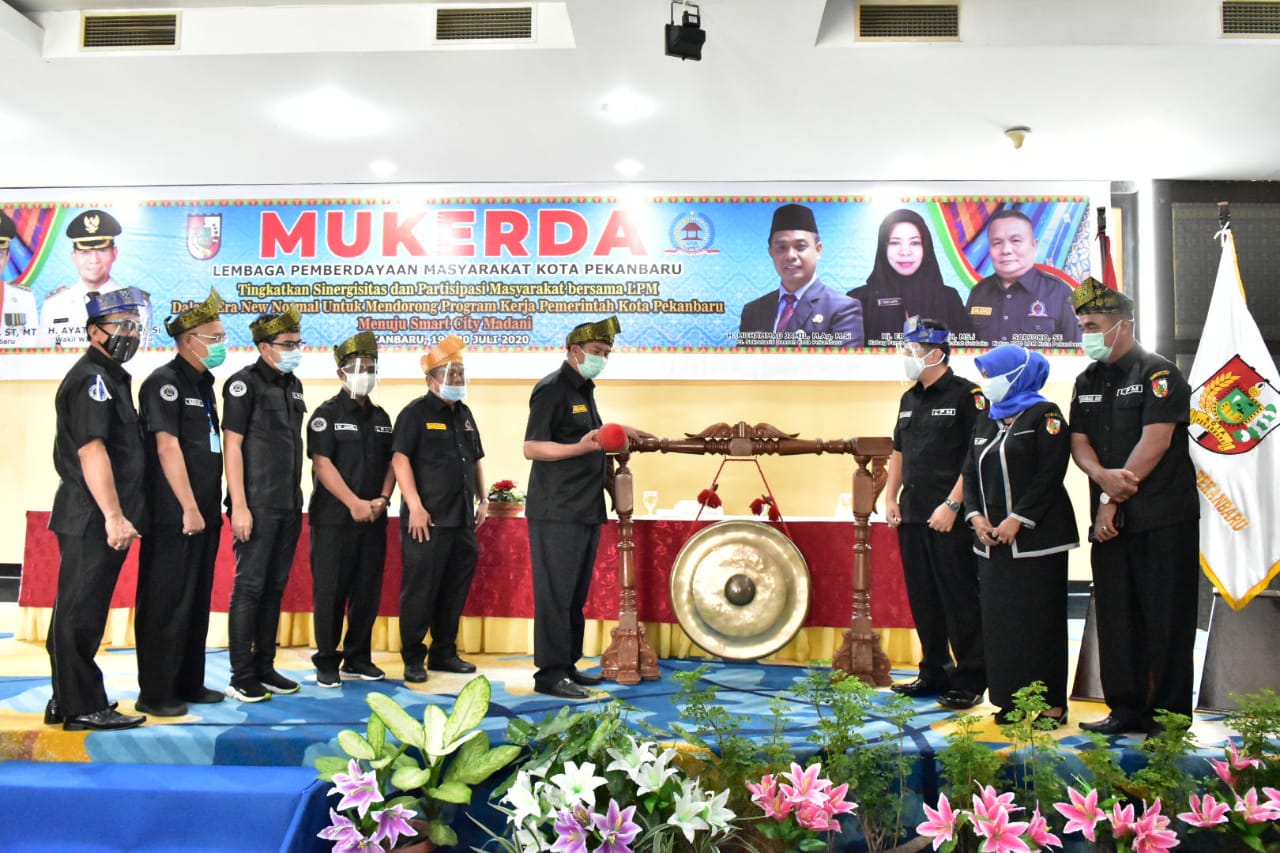 Gelar Mukerda Perdana, Wako Apresiasi Kinerja LPM Pekanbaru