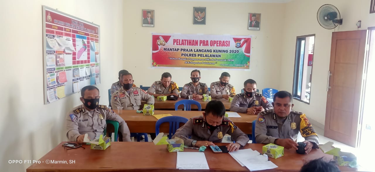 Polsek Pangkalan Kuras Taja Pelatihan Pra Operasi Mantap Praja Lancang Kuning