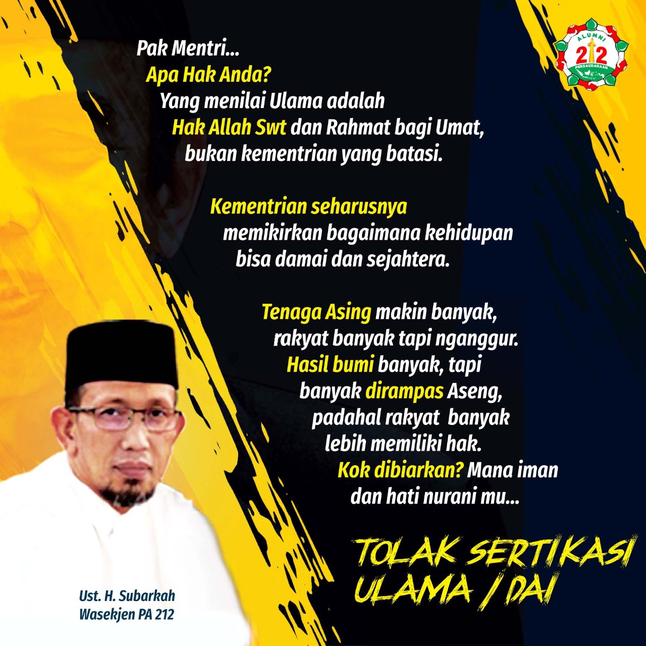 MUI hingga PA 212 Tolak Sertifikasi Dai Kemenag 