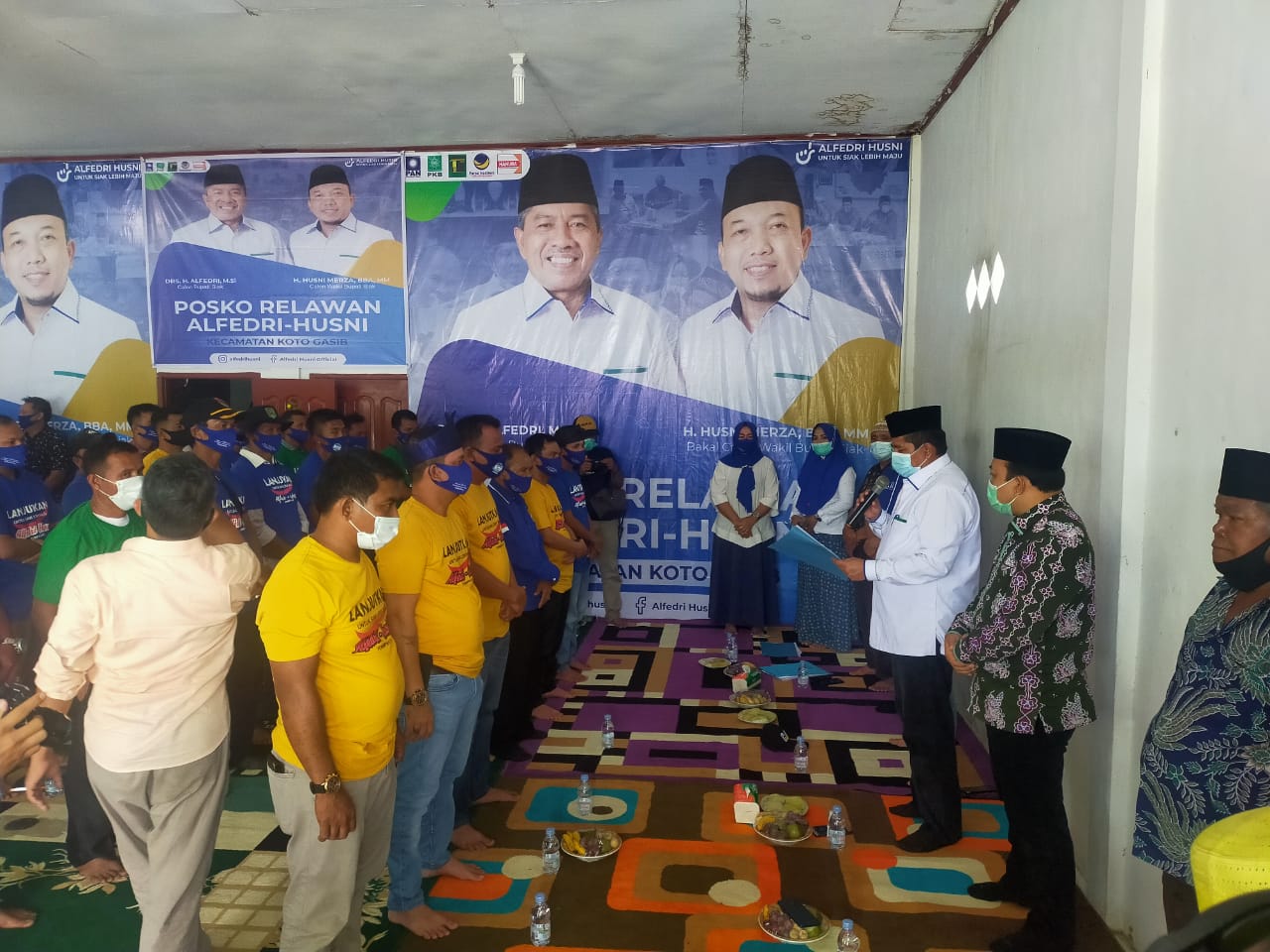 SAH Kukuhan Tim Relawan Kecamatan Koto Gasib
