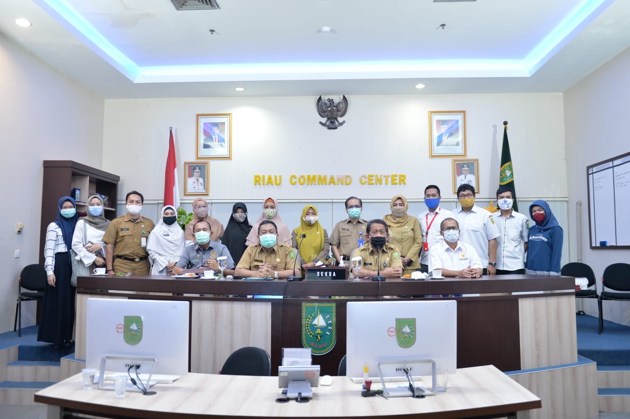  Pemprov Riau Paparkan Inovasi PIP di Masa Pandemi Dalam Monev Virtual KI Pusat