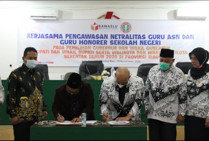 Bawaslu dan PGRI Teken MoU Cegah Pelanggaran Pilkada